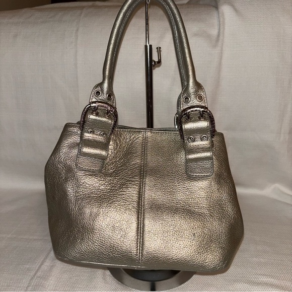 TIGNANELLO Leather Metallic Bag - Picture 1 of 10